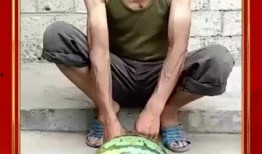 山东大爷吃瓜,品味田园，乐享人生